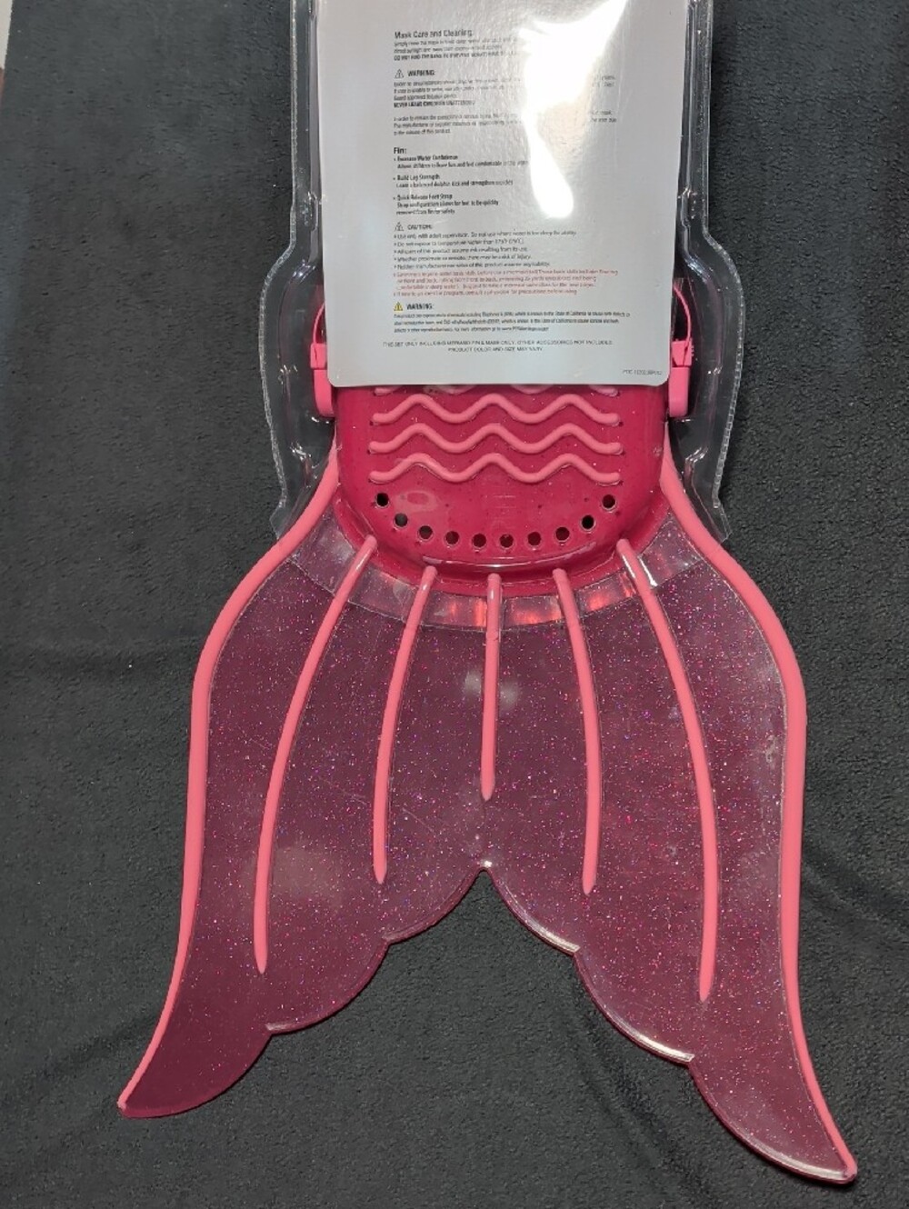 Mermaid Tail & Mask Set - Pink Sparkle - Picture 2 of 3